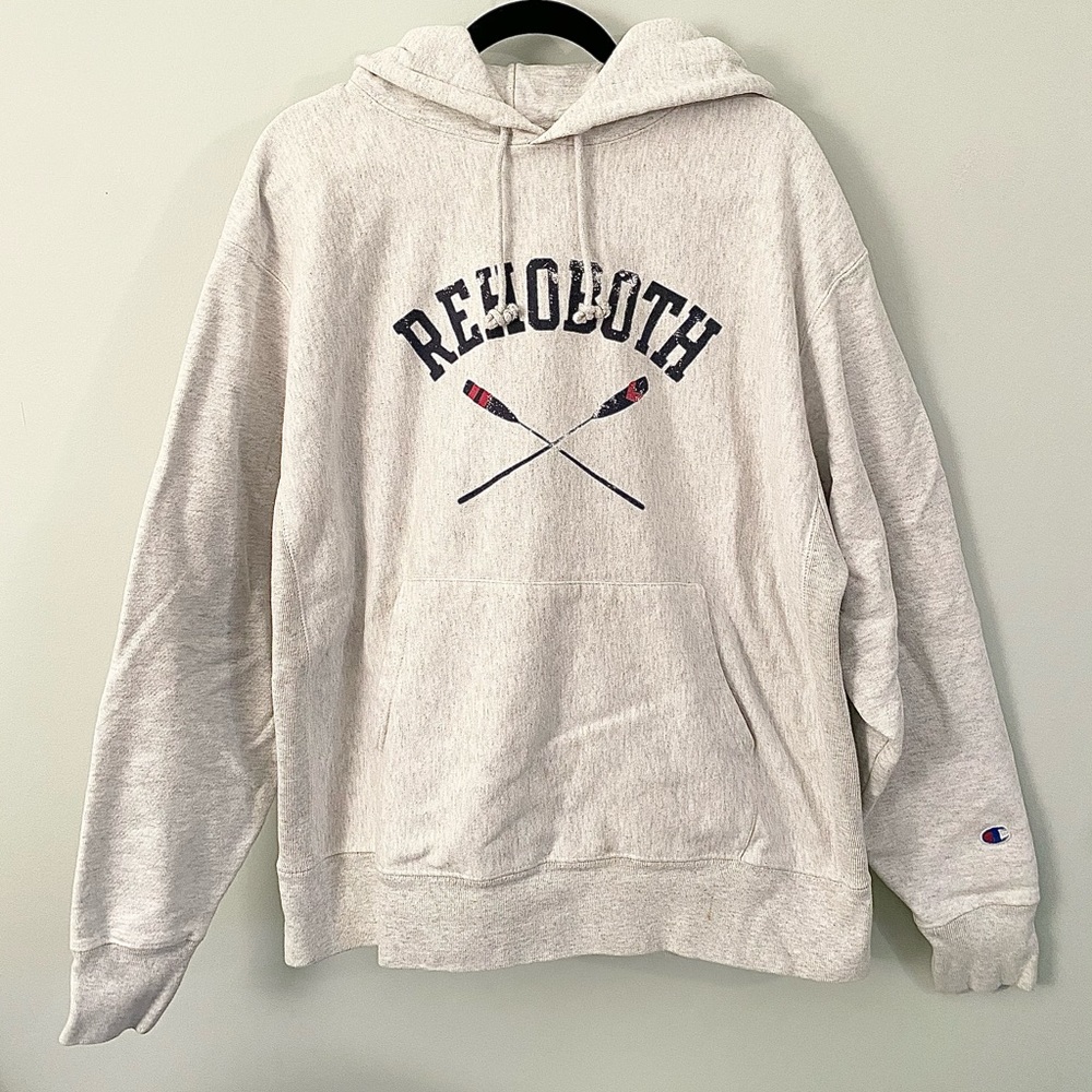 light gray beach hoodie 🤍